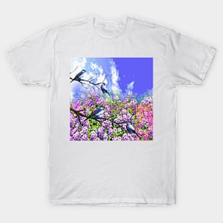 Blue Birds and a Summer Day T-Shirt